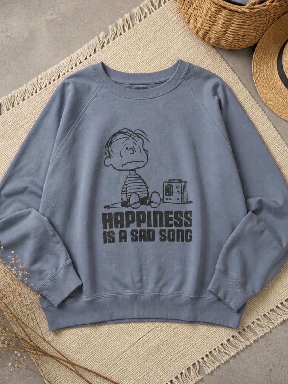 Charlie Brown Peanuts Blue Sweatshirt